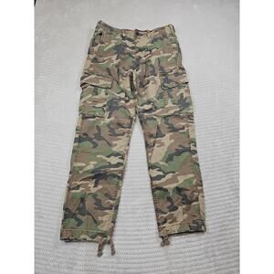 American Eagle Cargo Pants Mens 28 X 30 Camoflauge Original Straight Flex